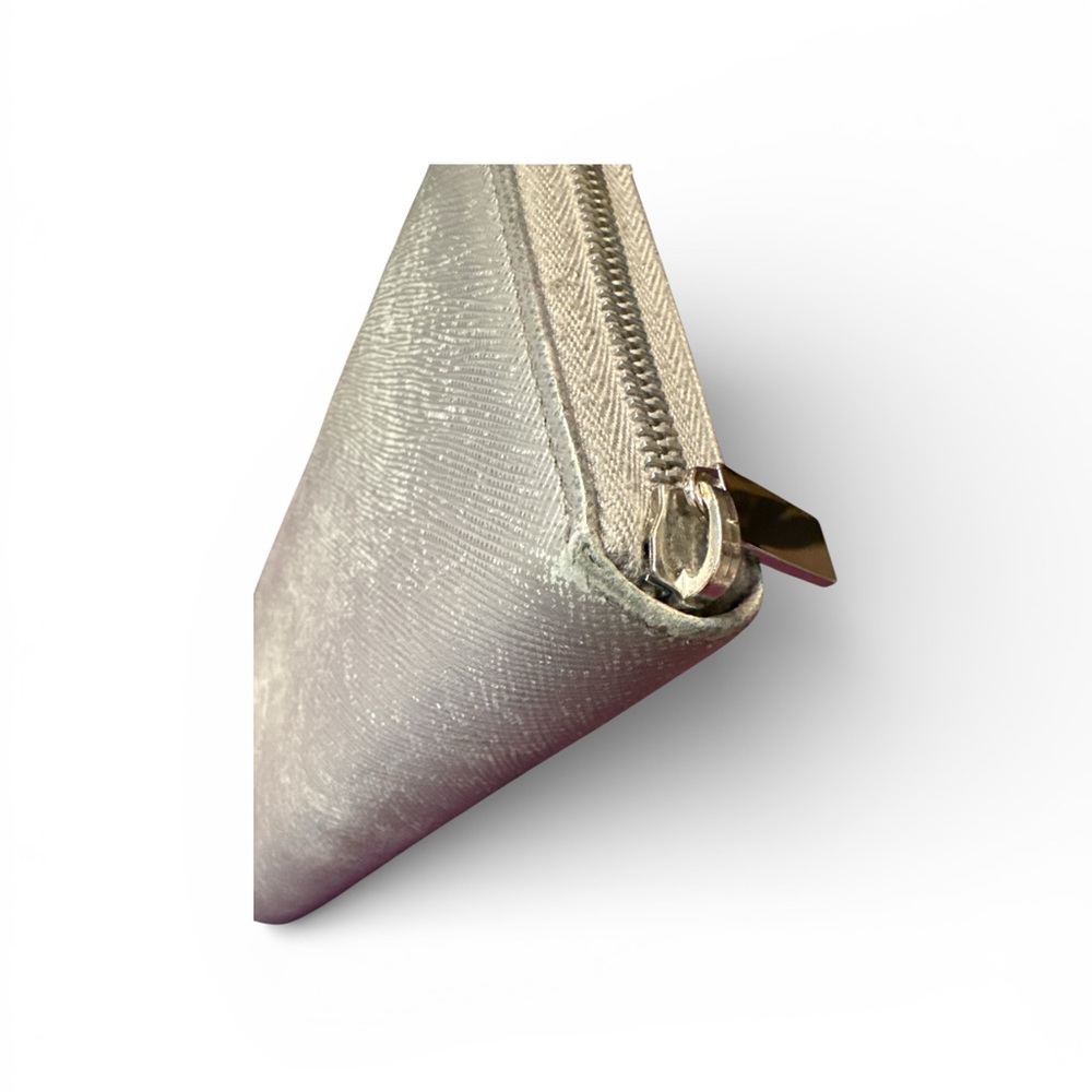 Prada Grey and Silver Women's Wallet - Picture 5 of 12